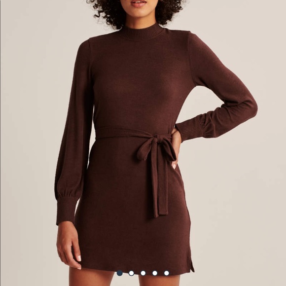 Abercrombie & Fitch Dresses & Skirts - Long-Sleeve Cozy Belted Mini Dress